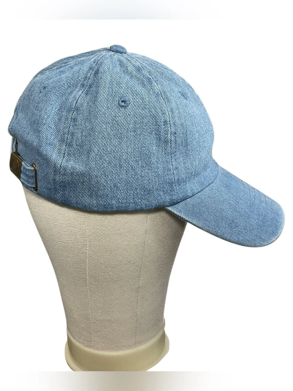 JLG USA Official Headwear Light Blue Washed Denim Baseball Cap Strapback NWOT